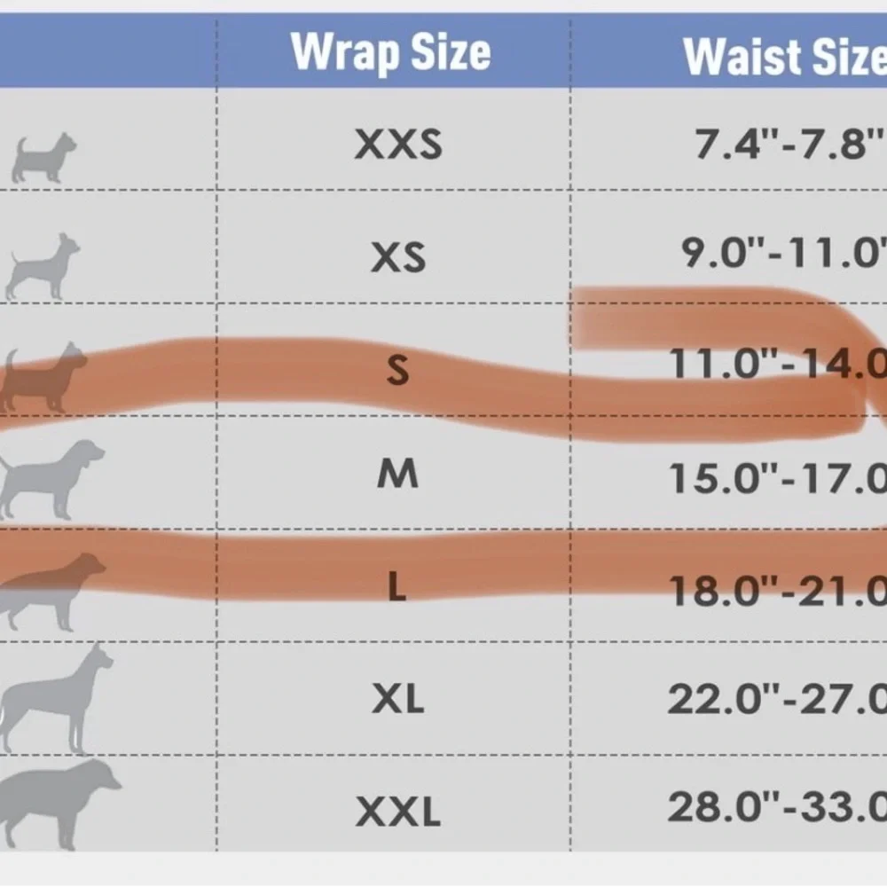 Brand New Male Dog Belly Bands Size Medium